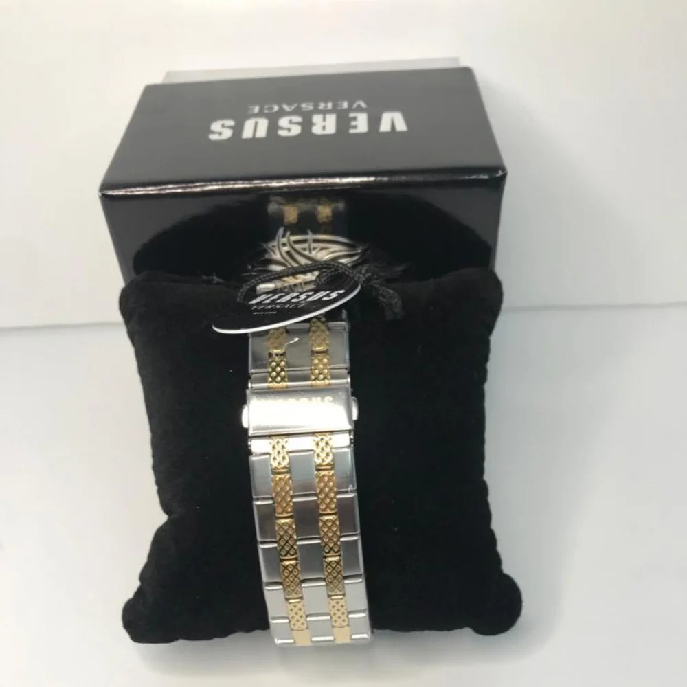 VERSUSVersaceVersace Men'sEsteve IPYellow GoldStainless SteelCase Watch,